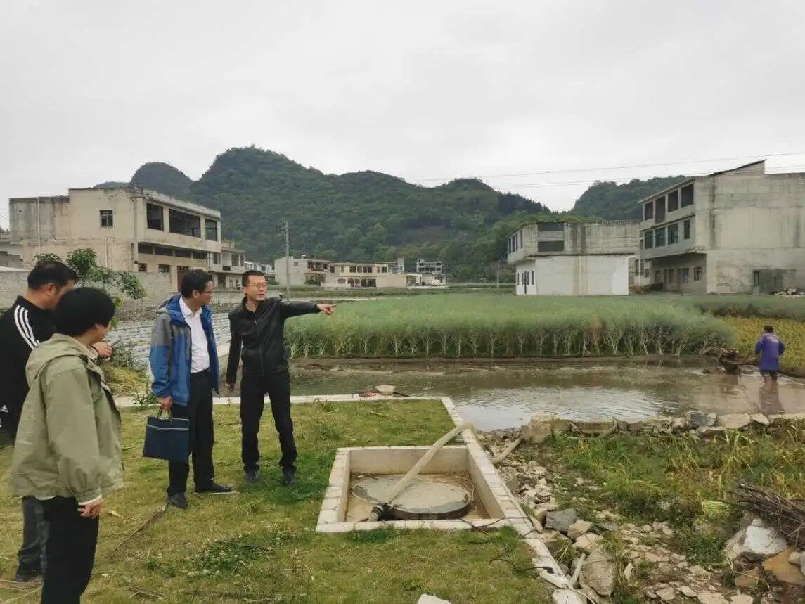 安顺市生态环境局开展农村生活污水治理管控现场检查